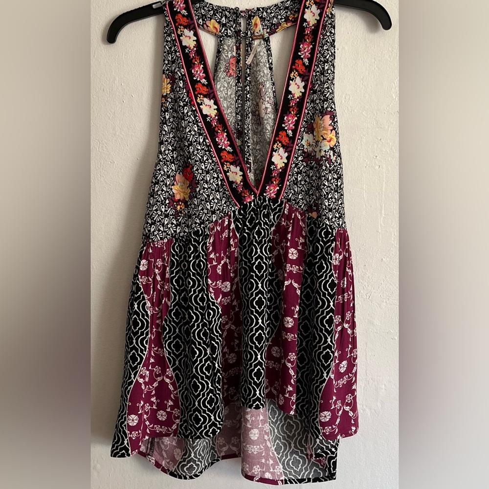 FREE PEOPLE Dream Darlin Printed Racerback Top - Picture 9 of 13